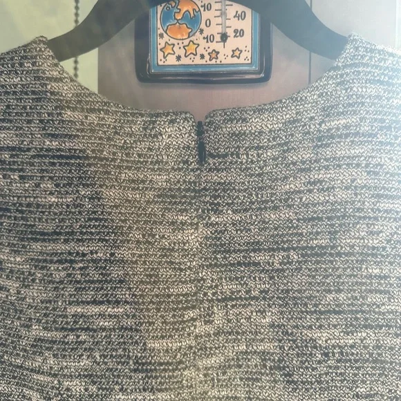 LOFT | Tweed Gray & White Textured Women's Dress Size 2P - Picture 7 of 7